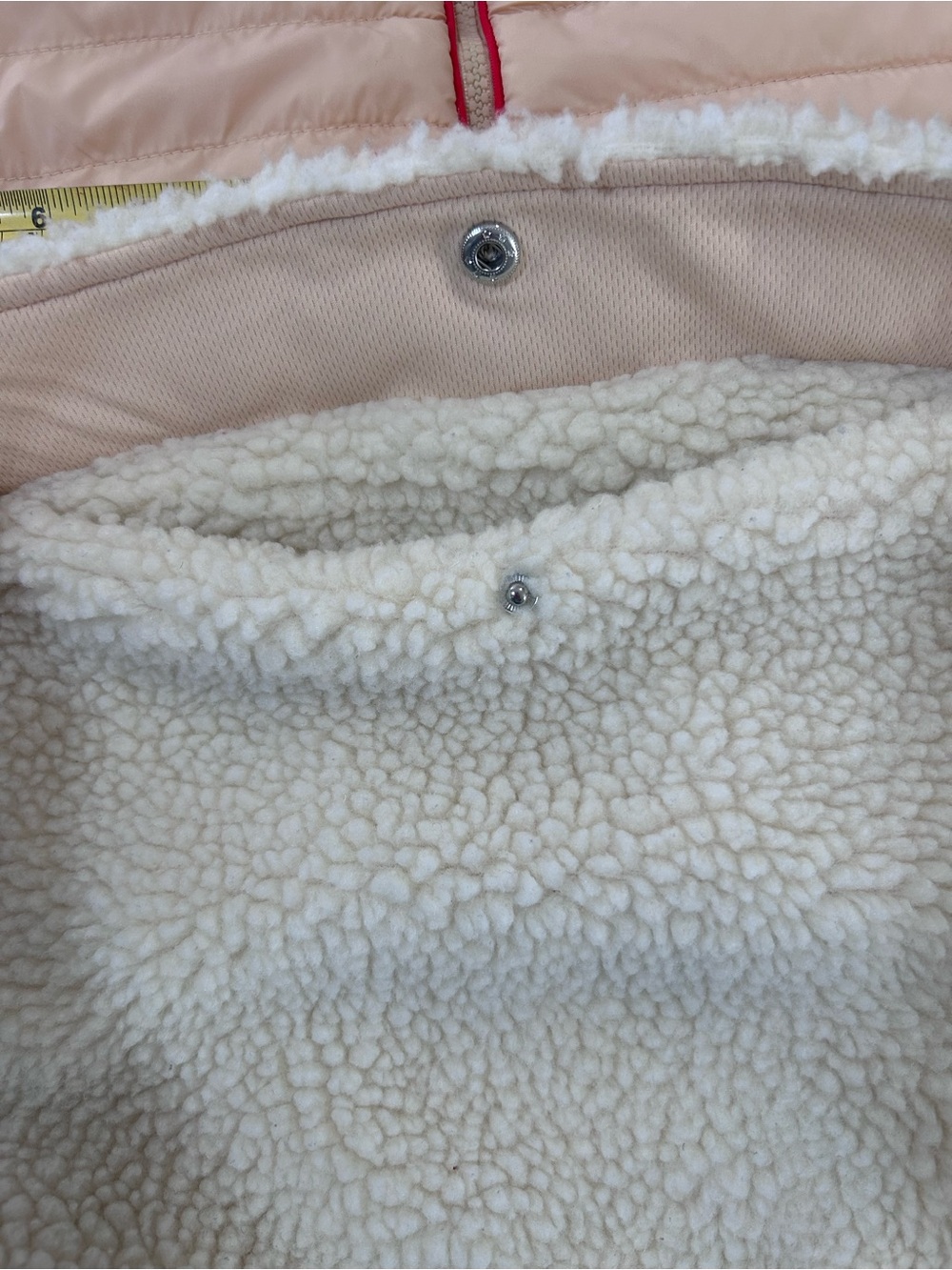 Ivory Ella Claire Mixed Media Sherpa Pullover Jacket. S - Picture 16 of 16